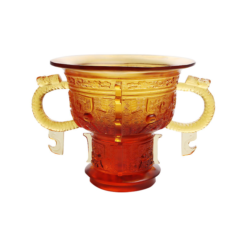 Kínai állvány sárkányfül fogantyúval és tövis mintával