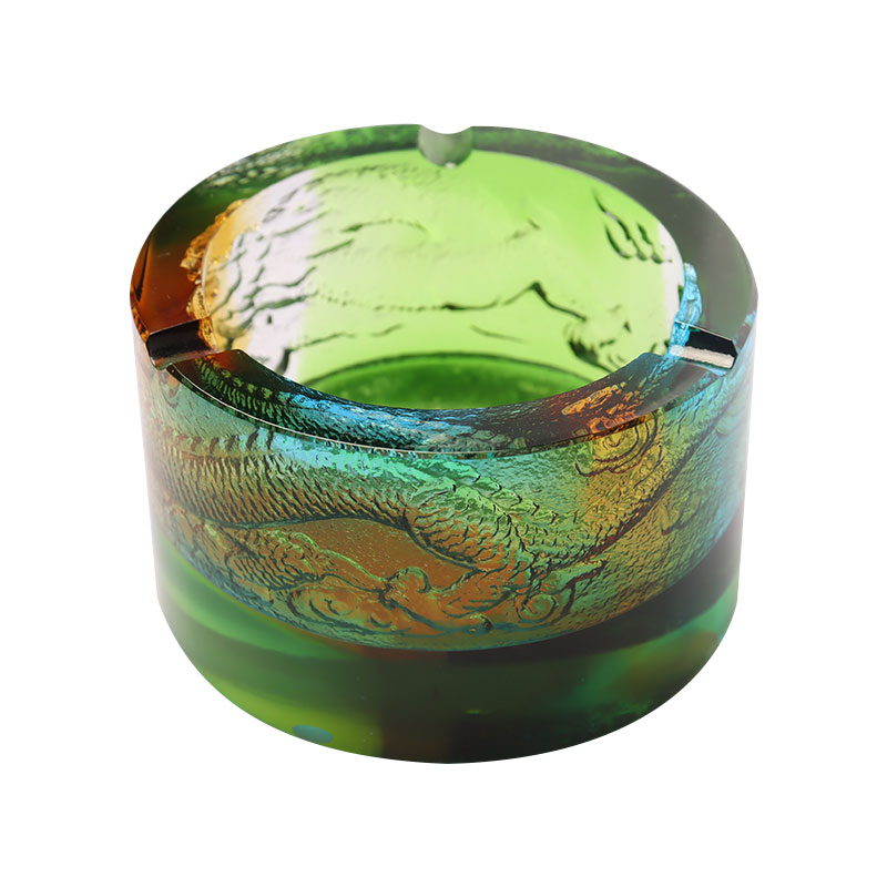 Üveg hamutartó sárkány-ki-tengeri mintával