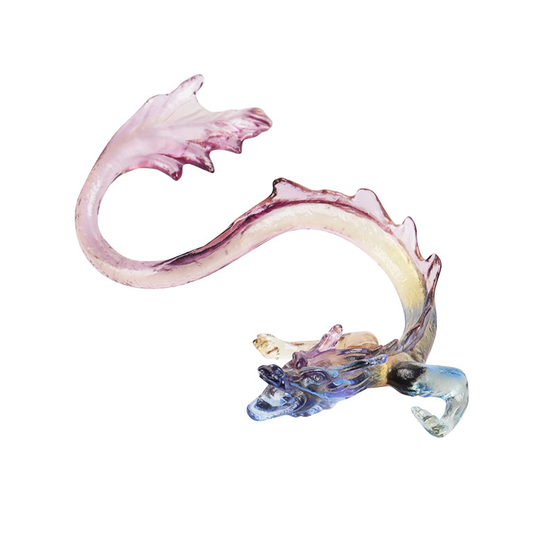 Golden Dragon üveg füstölőtartó