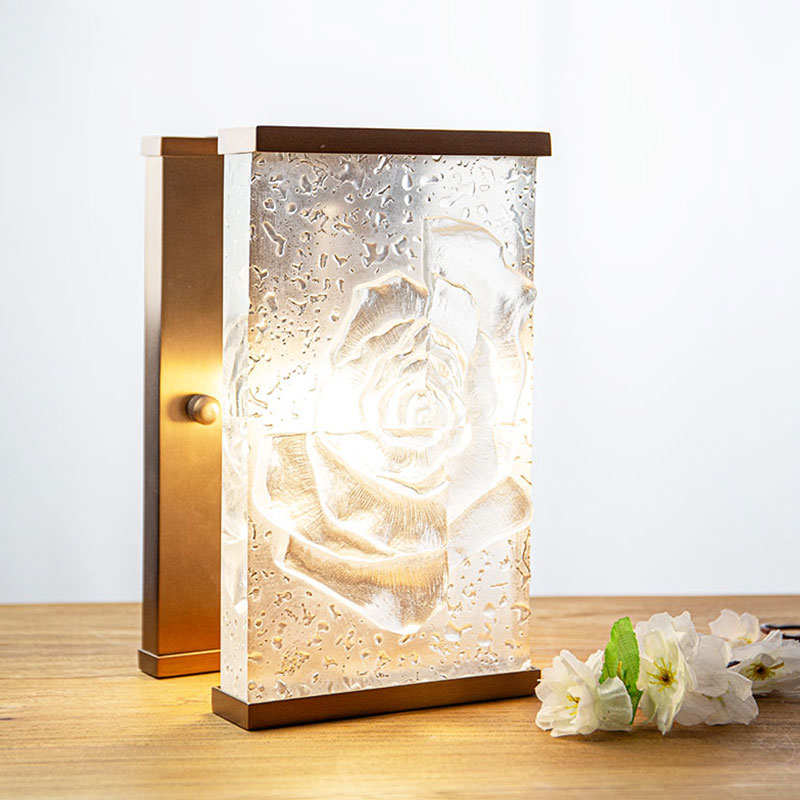 Téglalap alakú üvegezett üveg díszítő lámpadíszek