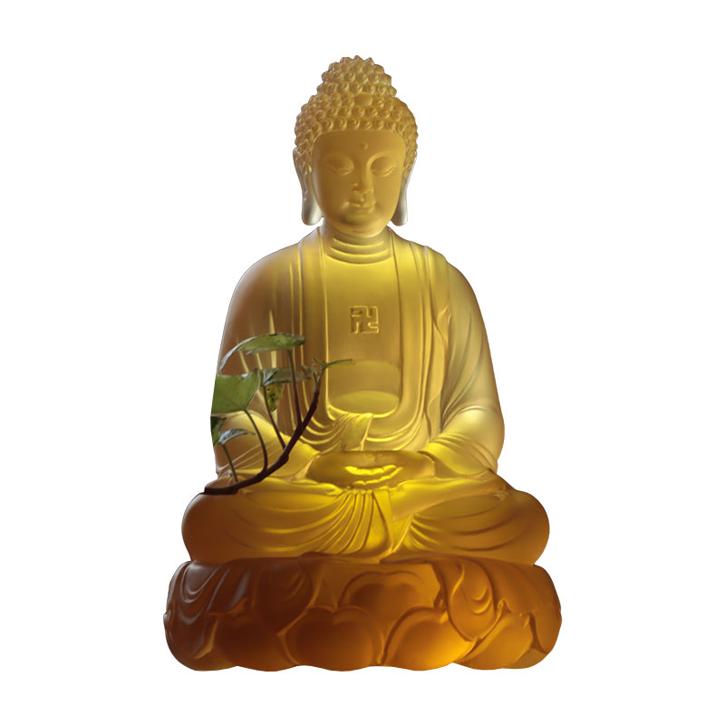 Amitābha Buddha kristály szobrok