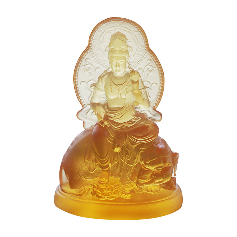 Samantabhadra Bodhisattva üvegszobor
