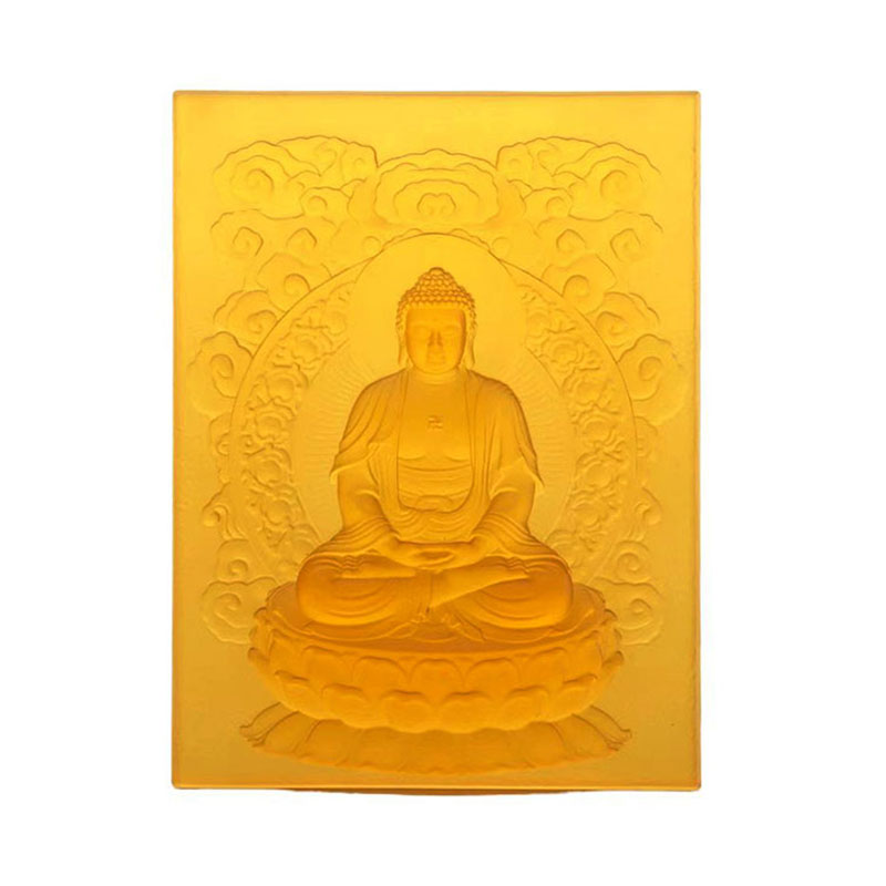 Amitabha Buddha Liuli dekoratív tégla