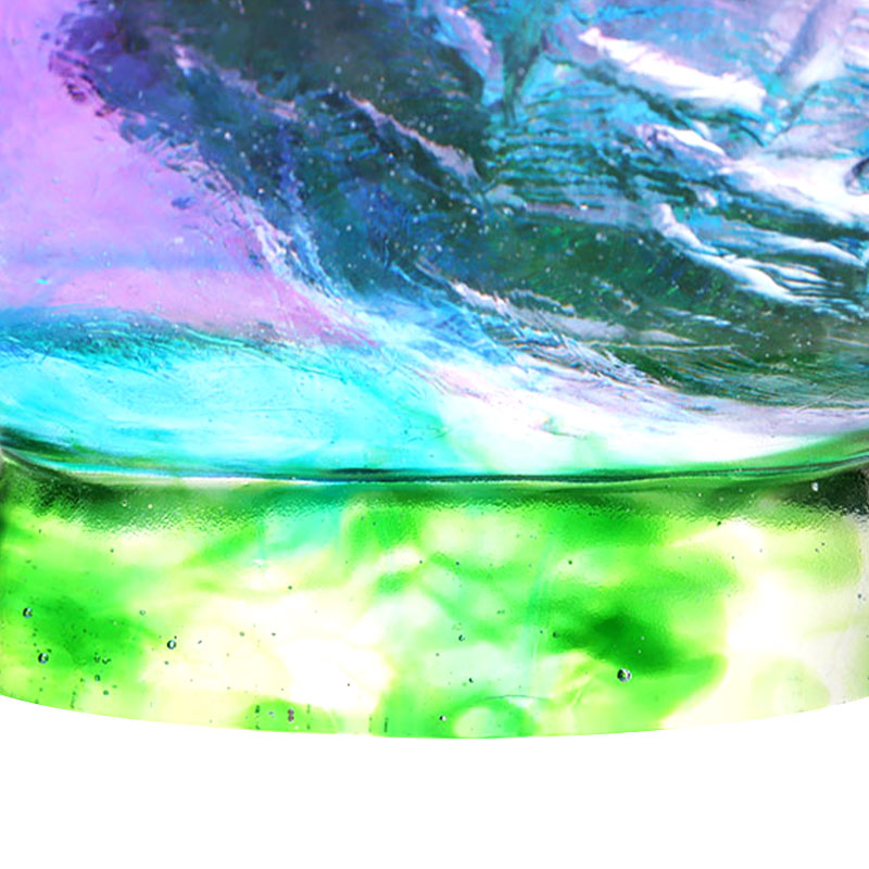 Kristályüveg gyümölcstál madár díszítéssel