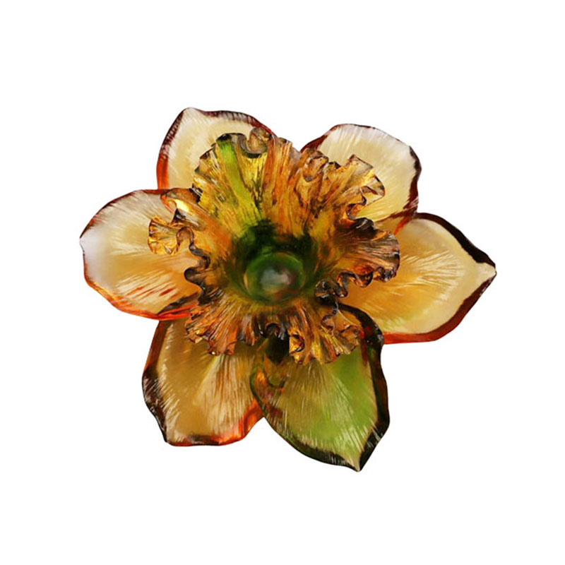 Üvegszirom alakú gyertyatartó