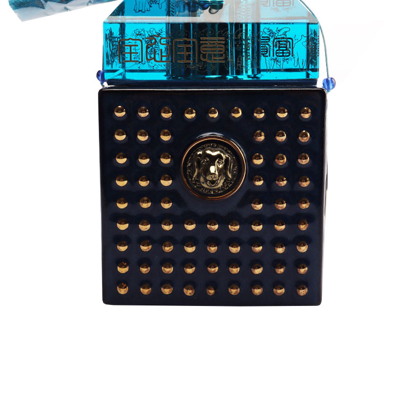 Kékszarvas üveg kupak dekoratív díszek üveg borosüveg edények