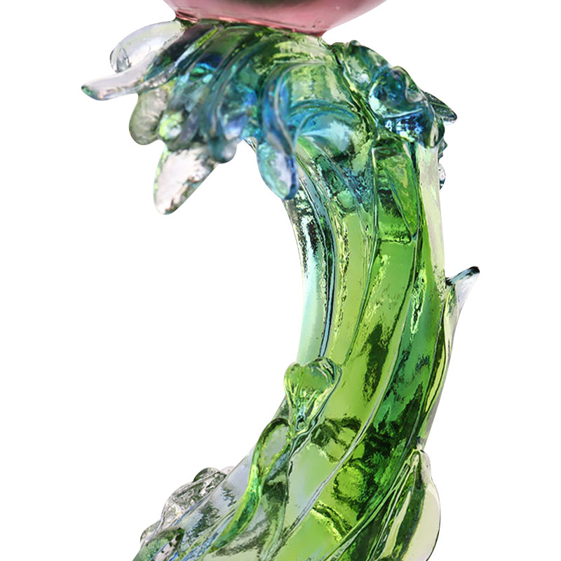 Crystal Glass Lotus alakú gyertyatartó