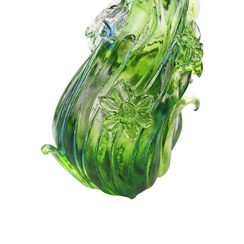 Crystal Glass Lotus alakú gyertyatartó