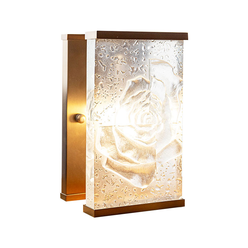 Téglalap alakú üvegezett üveg díszítő lámpadíszek