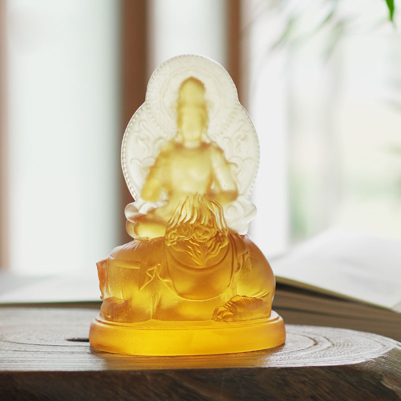 Samantabhadra Bodhisattva üvegszobor