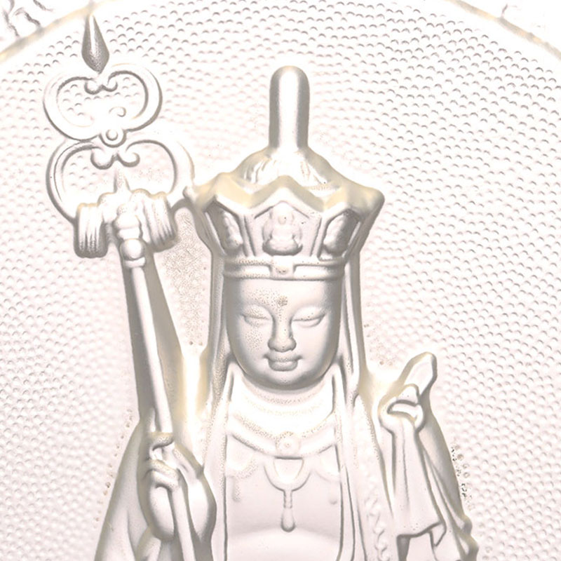 Ksitigarbha Bodhisattva dekoratív Liuli tégla