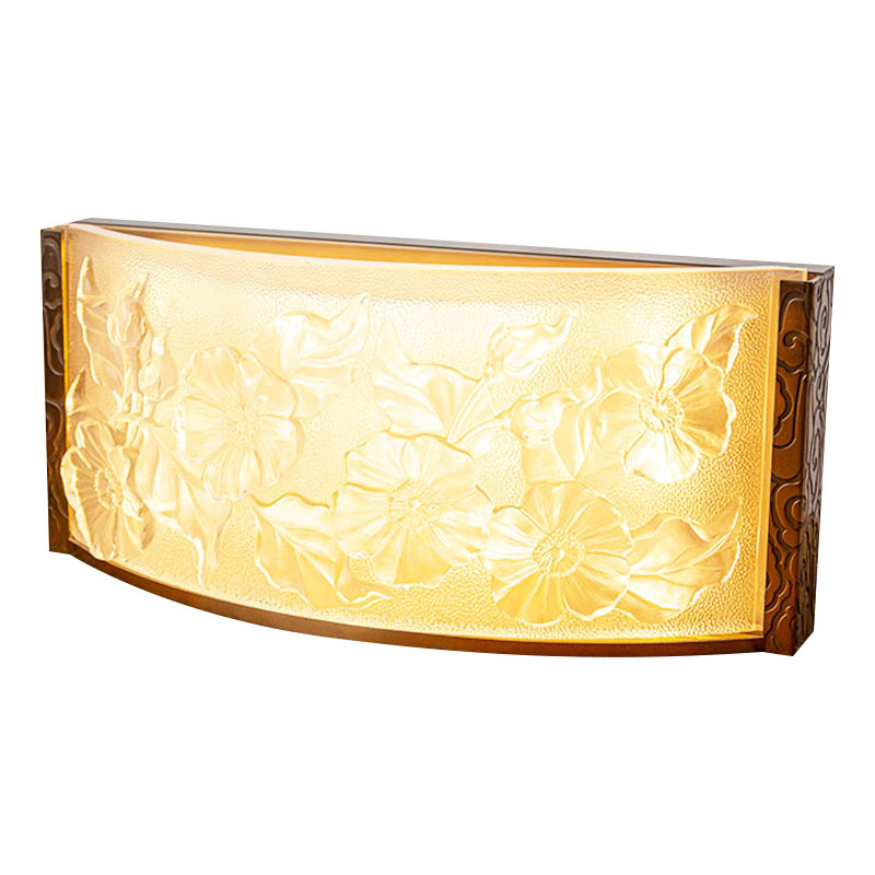 Üveg dekoratív lámpadíszek hibiszkusz virágmintával