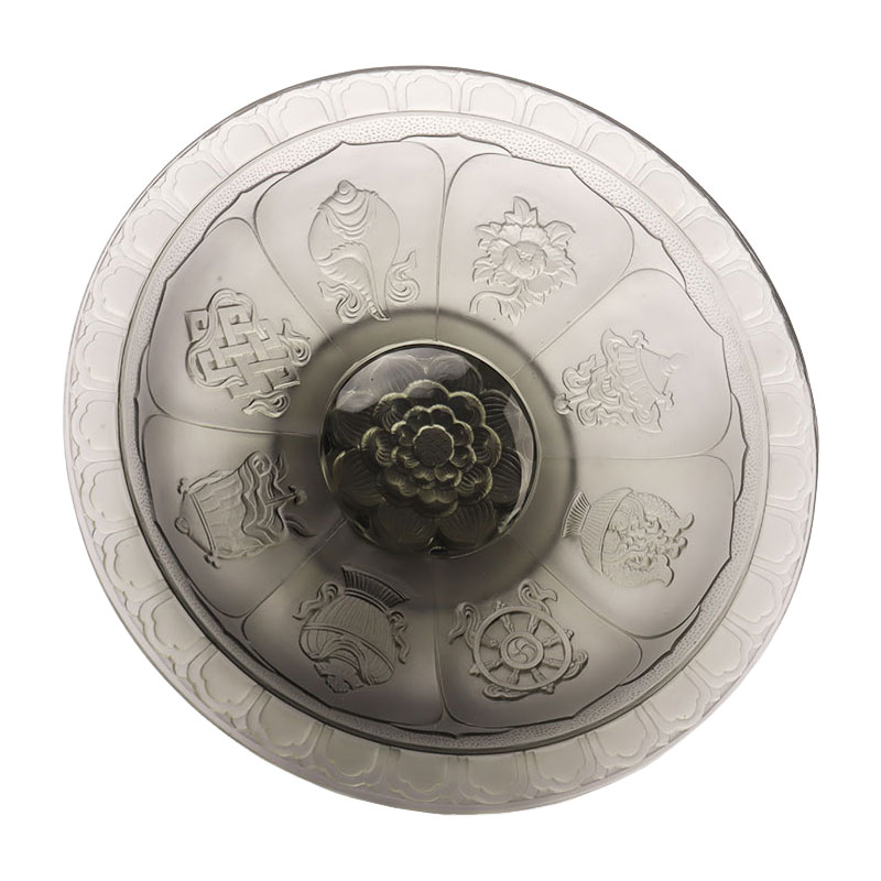 Szürke színű mázas gyümölcstál