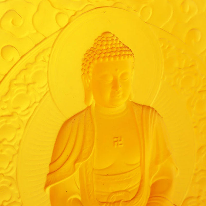 Amitabha Buddha Liuli dekoratív tégla