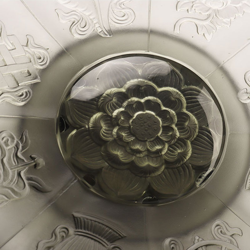 Szürke színű mázas gyümölcstál