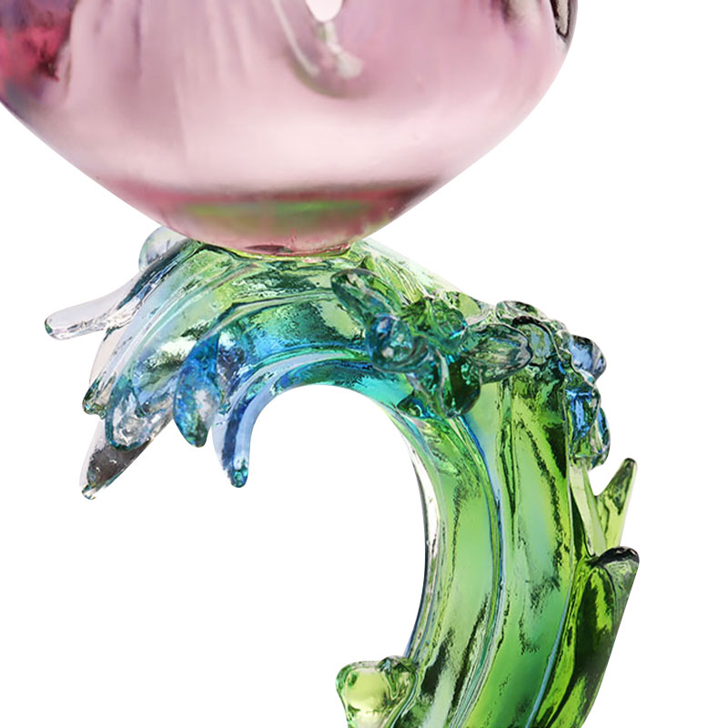 Crystal Glass Lotus alakú gyertyatartó