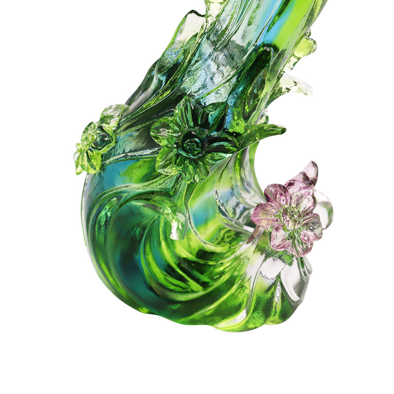 Crystal Glass Lotus alakú gyertyatartó