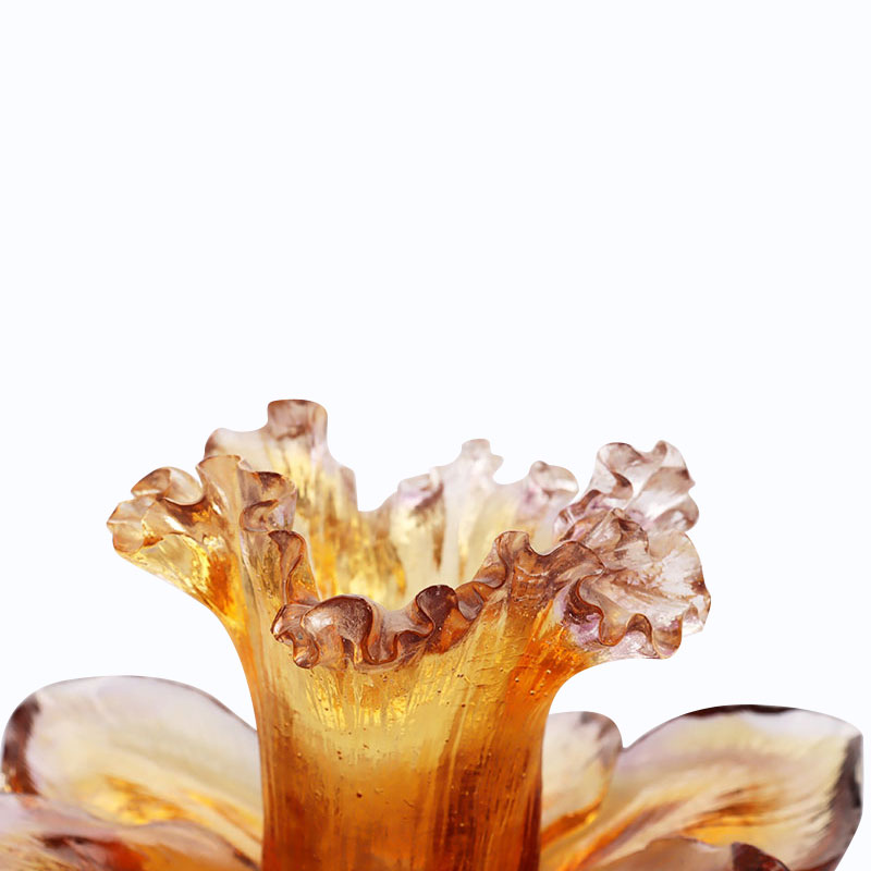 Üvegszirom alakú gyertyatartó