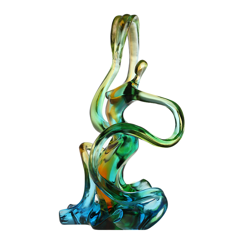 Lakásdekoráció színes üveg díszek