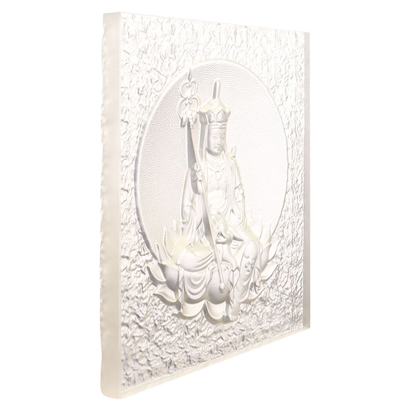 Ksitigarbha Bodhisattva dekoratív Liuli tégla