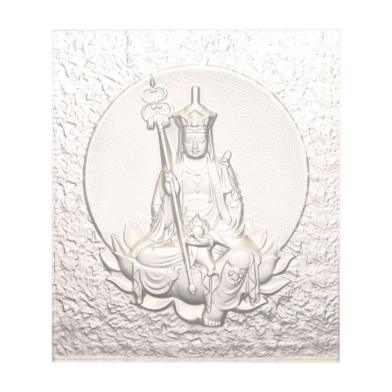 Ksitigarbha Bodhisattva dekoratív Liuli tégla