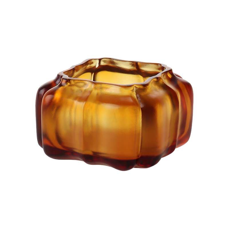 Lila kristályüveg tök formájú vizesedény