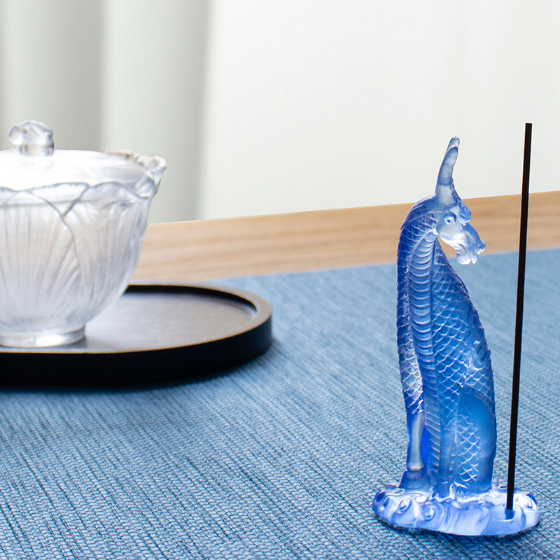 Üveg Kirin füstölőtartó