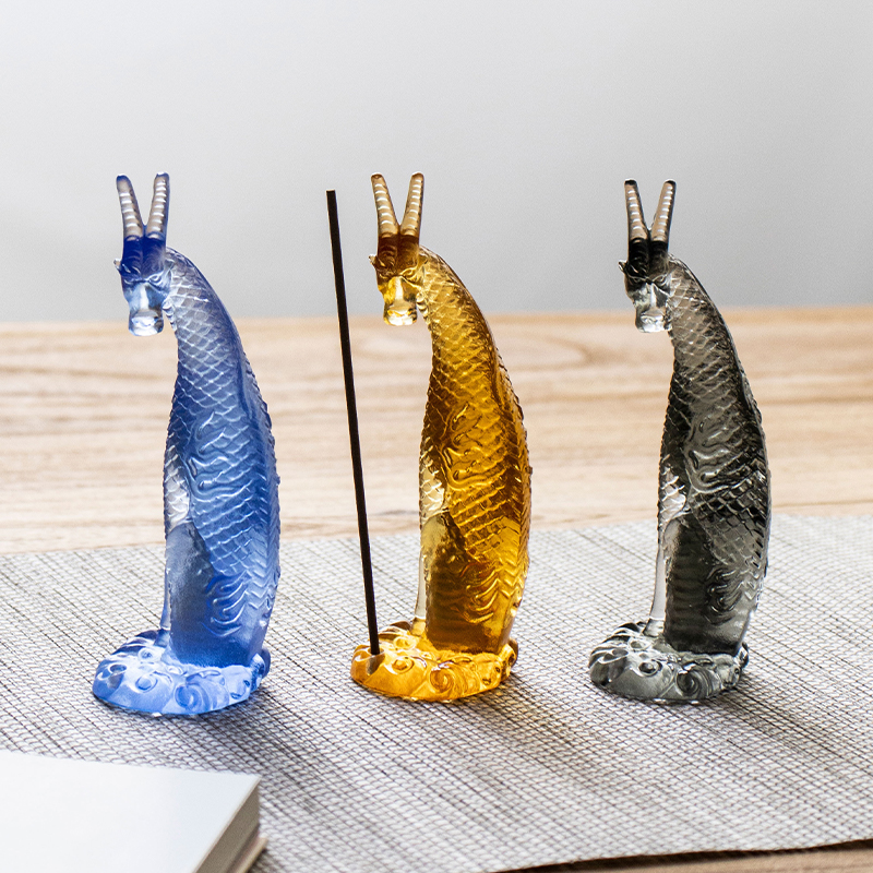 Üveg Kirin füstölőtartó