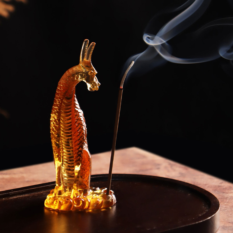 Üveg Kirin füstölőtartó