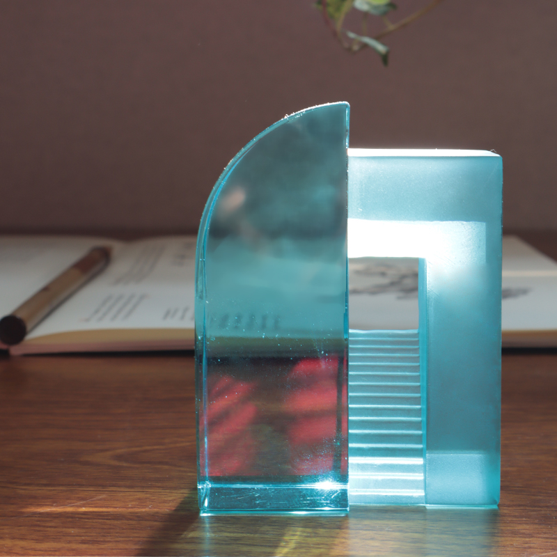 Színátmenetes kék mattüveg kínai játékdíszek