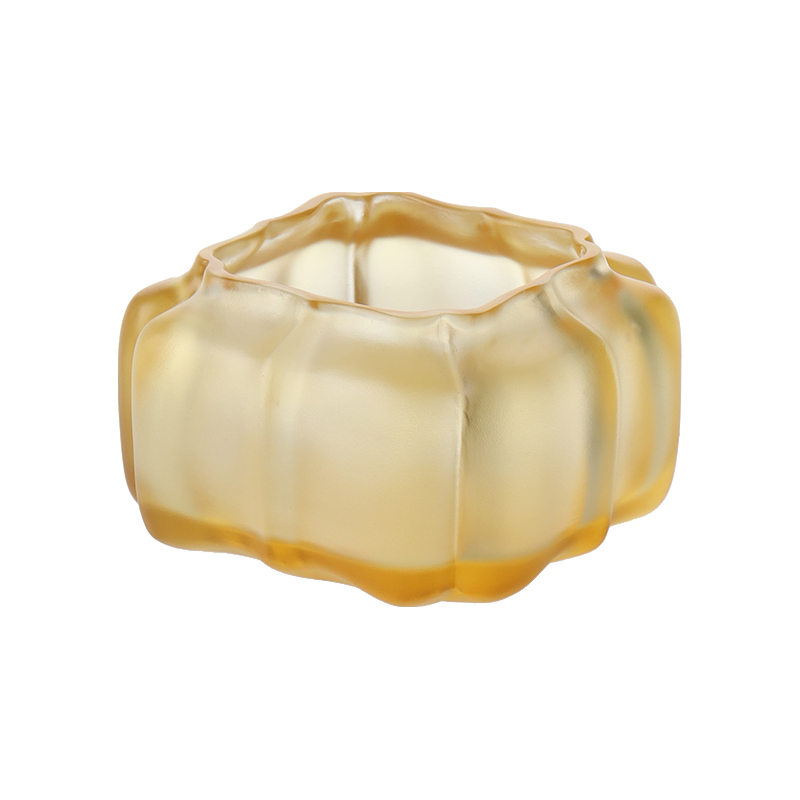 Lila kristályüveg tök formájú vizesedény