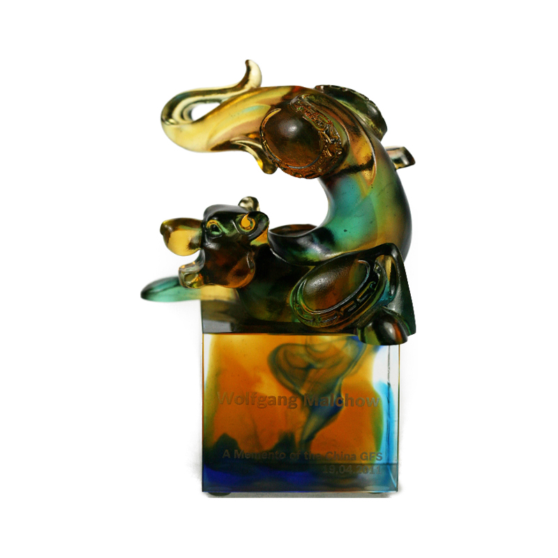 Tigris üveg kristály pecsét