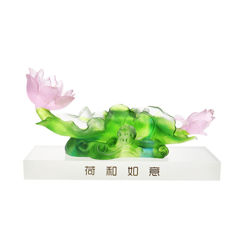 Lotus sorozat folyosói dekorációs kristályüveg váza készlet