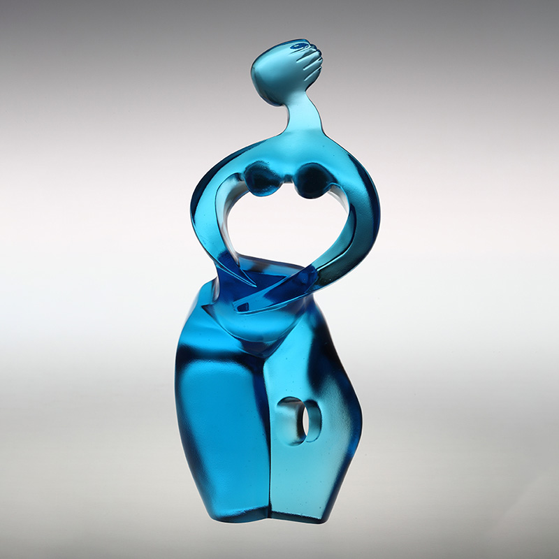 Tiszta kék Artemis art figura díszek