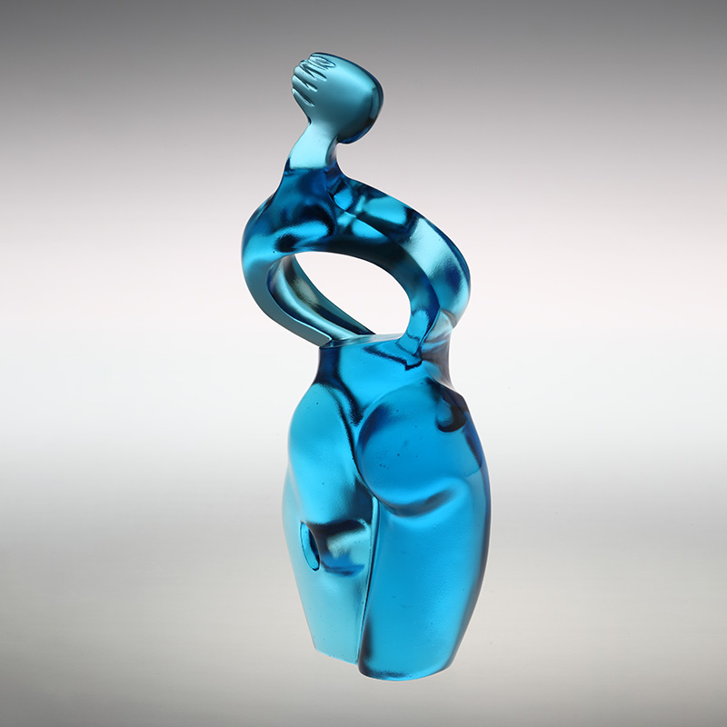 Tiszta kék Artemis art figura díszek