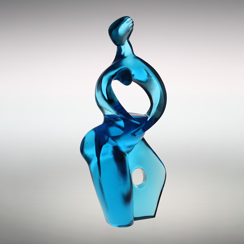 Tiszta kék Artemis art figura díszek