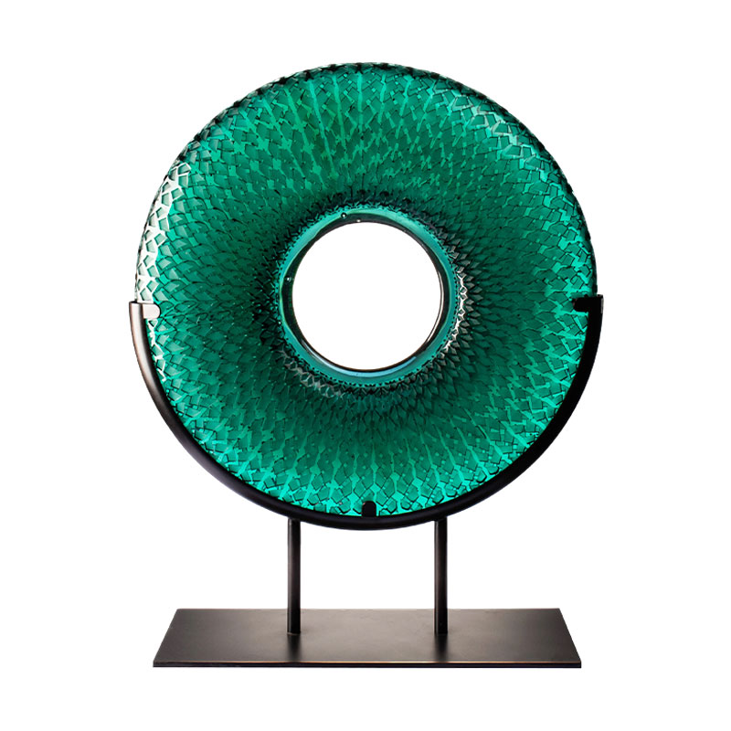 Bambuszlevelű kör alakú korongok